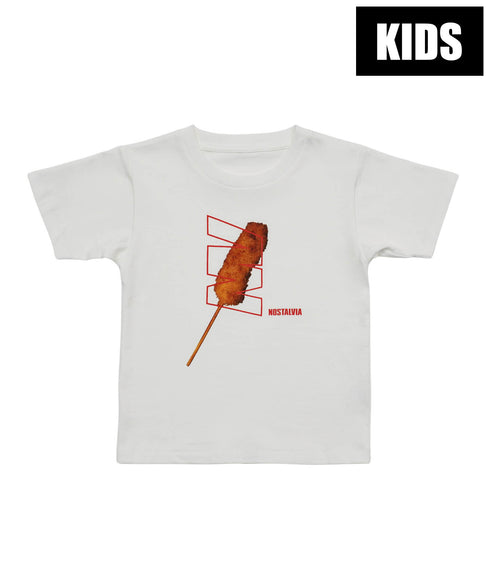 NOSTALVIA(ノスタルヴィア) I Love Kushikatsu / アイラブクシカツキッズTシャツ