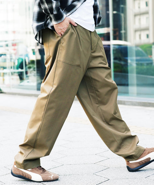 ベイカー イージーパンツ | チノパン メンズ イージーパンツ ワークパンツ ワイドパンツ 太め ゆったり ワークウェア ビンテージ