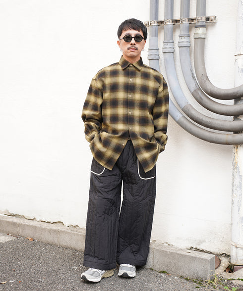 H163 / 着用サイズ:M ブラウン 着用ボトムス:217176