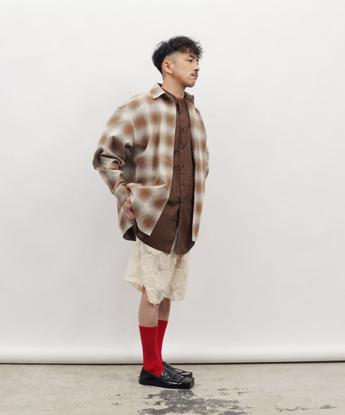 H163 / 着用サイズ:S ベージュ 着用トップス:218008 着用ボトムス:217631