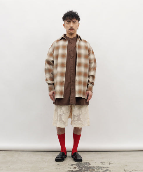 H163 / 着用サイズ:S ベージュ 着用トップス:218008 着用ボトムス:217631