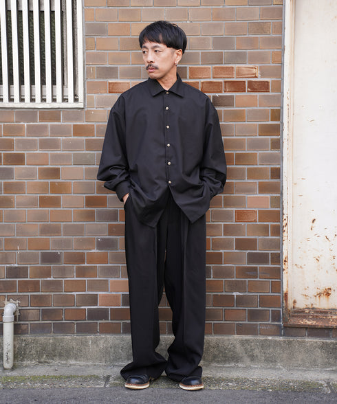 H163 / 着用サイズ:M ブラック 着用ボトムス:218717