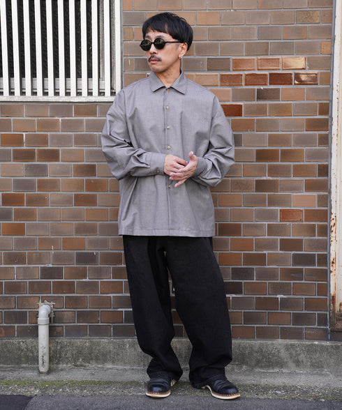 H163 / 着用サイズ:M グレー