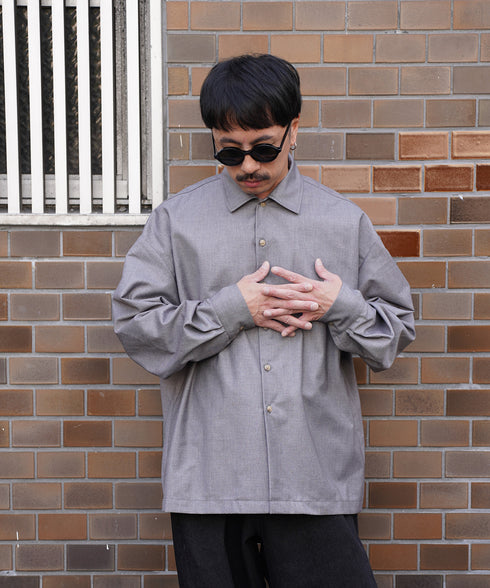 H163 / 着用サイズ: M グレー