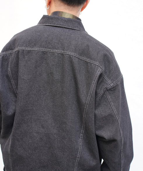 H163 / 着用サイズ:M ブラック 着用トップス:218706 着用ボトムス:217176