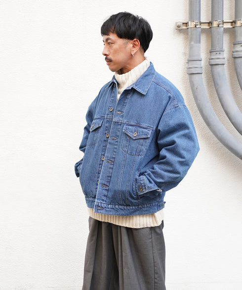 H163 / 着用サイズ:M ブルー 着用トップス:217162 着用ボトムス:218717