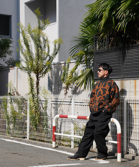 H163 / 着用サイズ: L ブラック トップス:217173