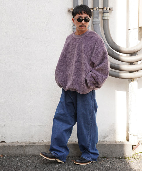 H163 / 着用サイズ:L ブルー 着用トップス:218728