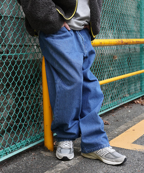 H163 / 着用サイズ:L ブルー 着用トップス:218727