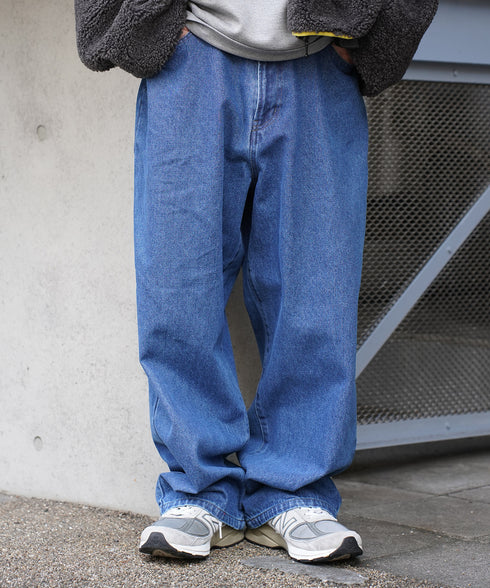 H163 / 着用サイズ:L ブルー 着用トップス:218727