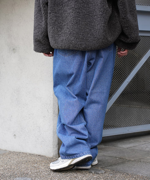 H163 / 着用サイズ:L ブルー 着用トップス:218727