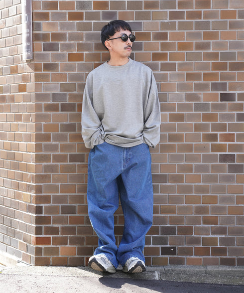 H163 / 着用サイズ:L ブルー 着用トップス:218714 着用ボトムス: