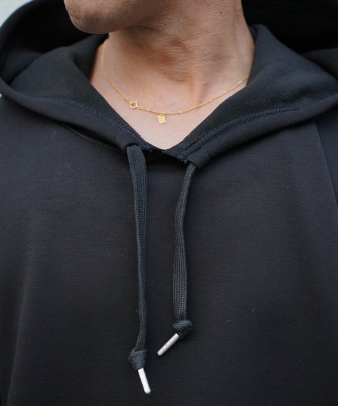 H163 / 着用サイズ: M ブラック 着用ボトムス:217176