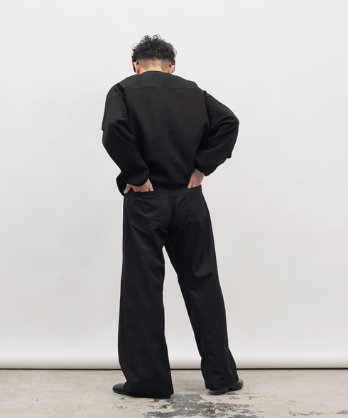 H163 / 着用サイズ:S ブラック 着用ボトムス:218732