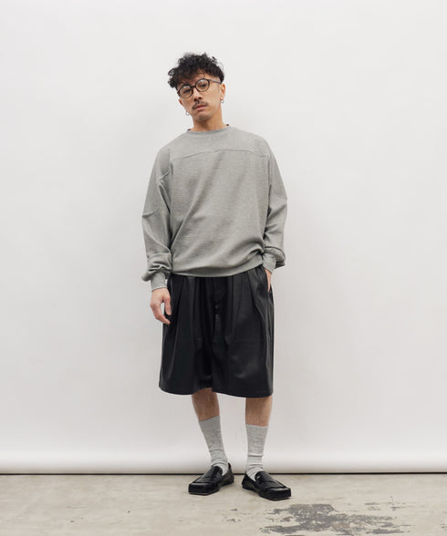 H163 / 着用サイズ:S グレー 着用ボトムス:217612