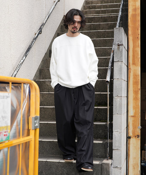 H175 / 着用サイズ: L ホワイト 着用ボトムス:218717