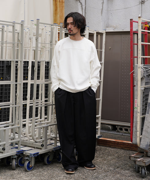 H175 / 着用サイズ: L ホワイト 着用ボトムス:218717