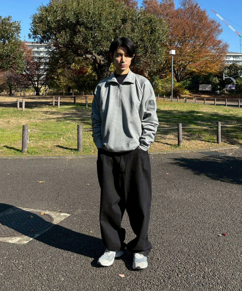 H172 / 着用サイズ:M グレー 着用ボトムス:218711