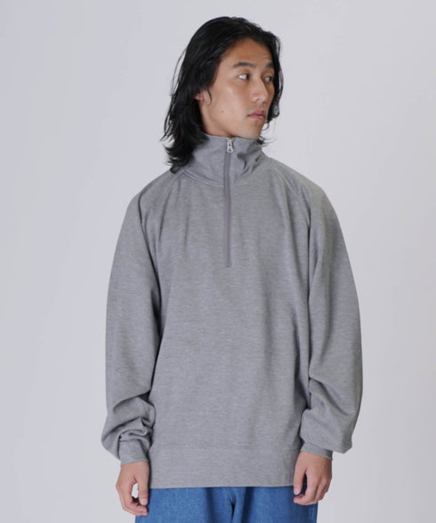 【先行予約】スウェットオーバーサイズハーフジップトレーナー
