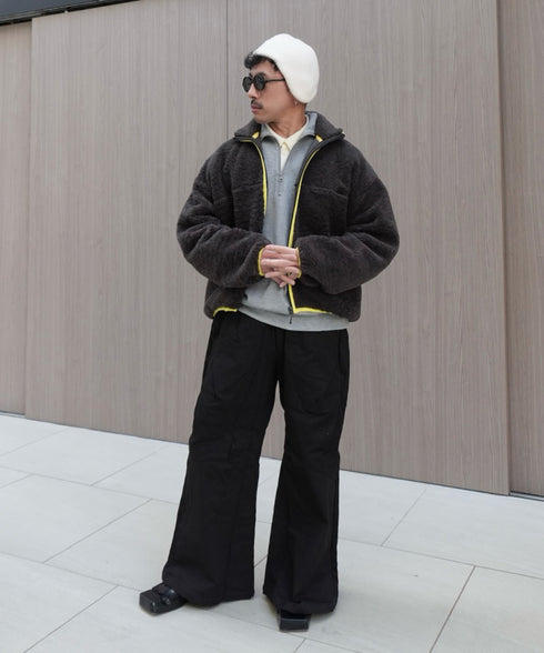 H163 / 着用サイズ:S グレー 着用アウター:218727 着用ボトムス:217177