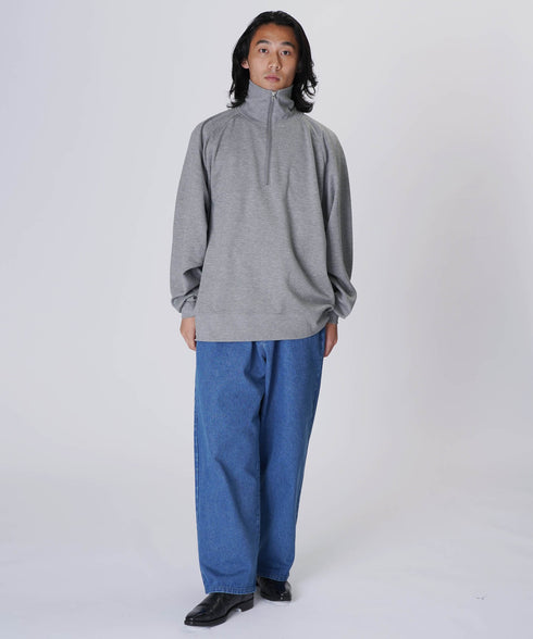 【先行予約】スウェットオーバーサイズハーフジップトレーナー