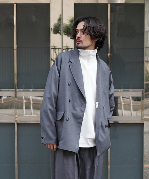 H175 / 着用サイズ:L ホワイト 着用アウター:218718 着用ボトムス:218717