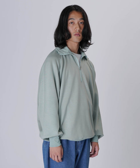 【先行予約】スウェットオーバーサイズハーフジップトレーナー