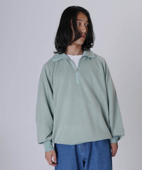 【先行予約】スウェットオーバーサイズハーフジップトレーナー