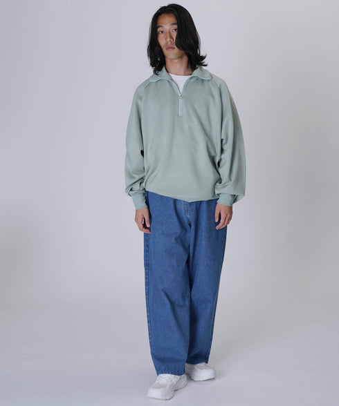 【先行予約】スウェットオーバーサイズハーフジップトレーナー