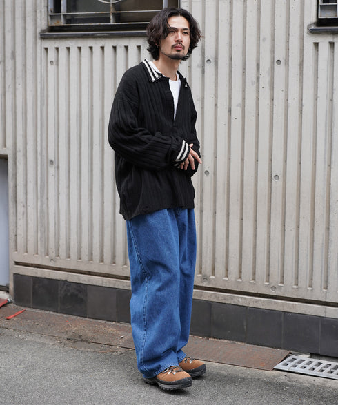 H175 / 着用サイズ:L ブラック 着用ボトムス:218708