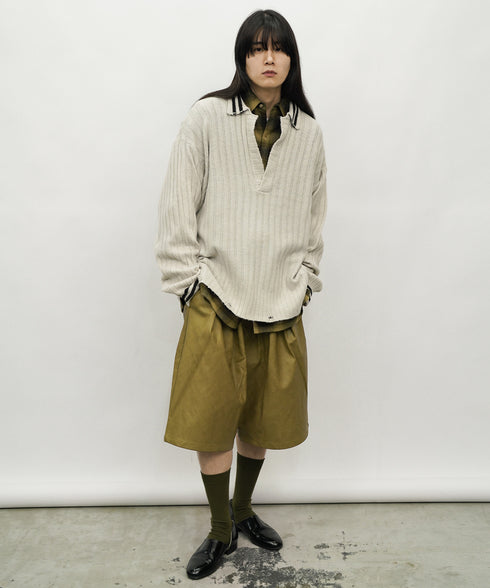 H177 / 着用サイズ:L グレー 着用トップス:218706 着用ボトムス:217612