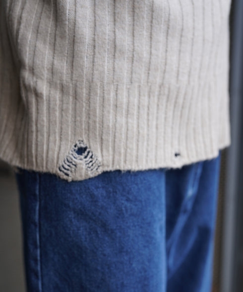 H175 / 着用サイズ:M グレー 着用ボトムス:218711