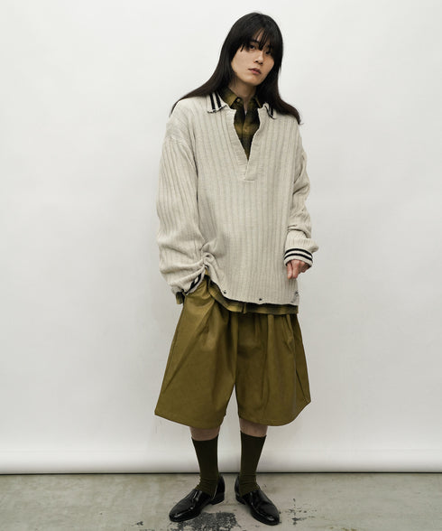 H177 / 着用サイズ:L グレー 着用トップス:218706 着用ボトムス:217612