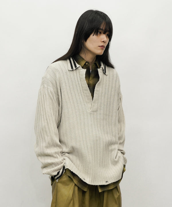 H177 / 着用サイズ:L グレー 着用トップス:218706 着用ボトムス:217612