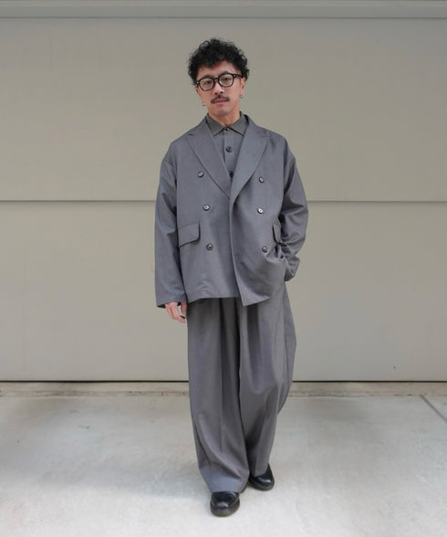 H163 / 着用サイズ:S グレー 着用アウター:218718