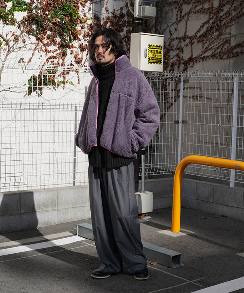 H175 / 着用サイズ:L グレー 着用アウター:218727 着用トップス:217162