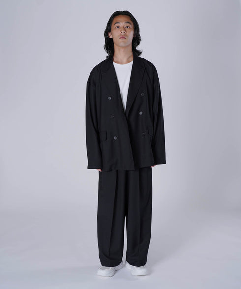 H174 / 着用サイズ: L ブラック 着用ボトムス:218717