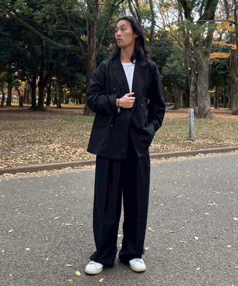 TRダブルブレストテーラードジャケット | アパレル ファッション ユニセックス メンズ レディース 男女兼用 ジャケット アウターテーラード セットアップ 通勤 ハレの日