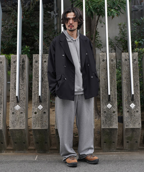 H175 / 着用サイズ: L ブラック 着用トップス:218712 着用ボトムス:218713