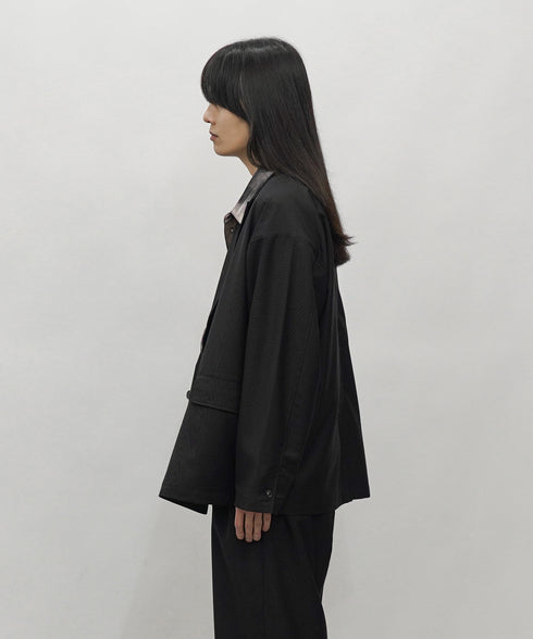 H177 / 着用サイズ:L ブラック 着用トップス:217621 着用ボトムス:218717