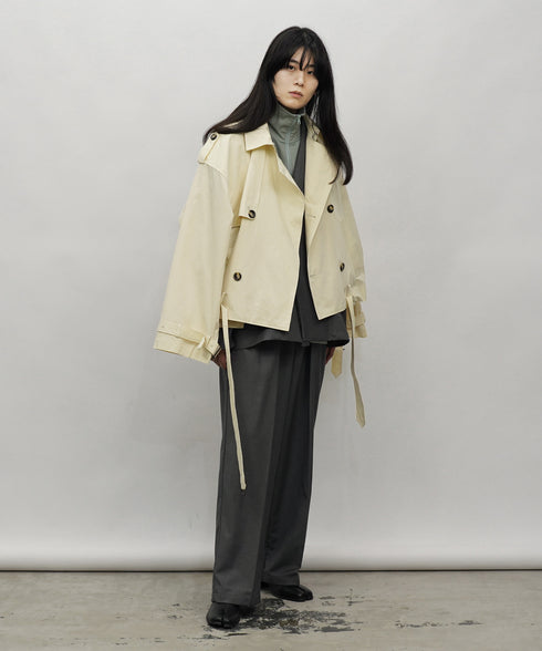 H177 / 着用サイズ:L グレー 着用アウター:216360 着用トップス:218715 着用ボトムス:218717