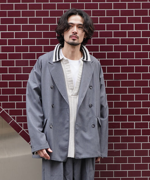 H175 / 着用サイズ: L グレー 着用トップス:218716 着用ボトムス:218717