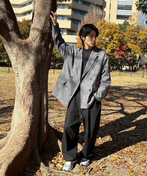 TRダブルブレストテーラードジャケット | アパレル ファッション ユニセックス メンズ レディース 男女兼用 ジャケット アウターテーラード セットアップ 通勤 ハレの日