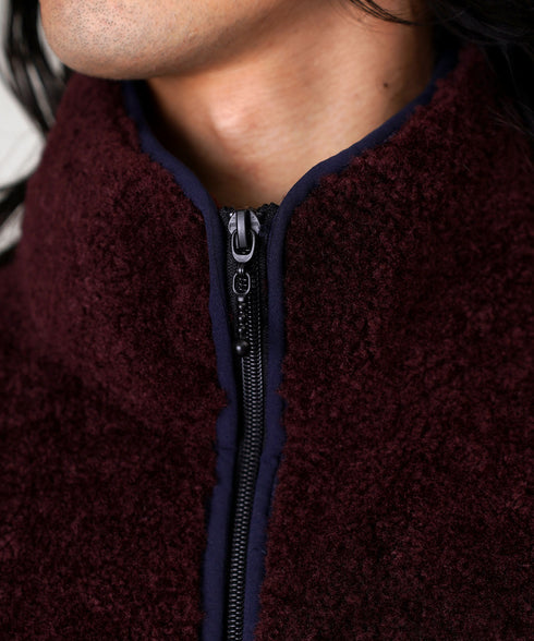 H174 / 着用サイズ:M マルーン