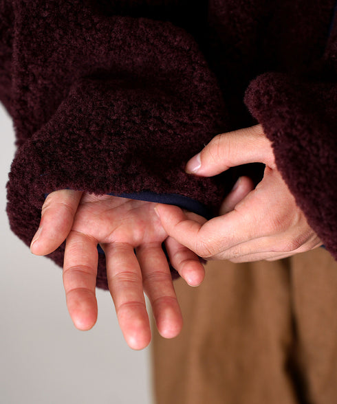 H174 / 着用サイズ:M マルーン