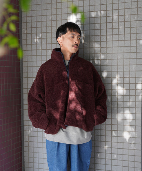 H163 / 着用サイズ:M マルーン 着用ボトムス:218708