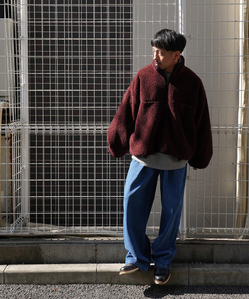 H163 / 着用サイズ:M マルーン 着用ボトムス:218708