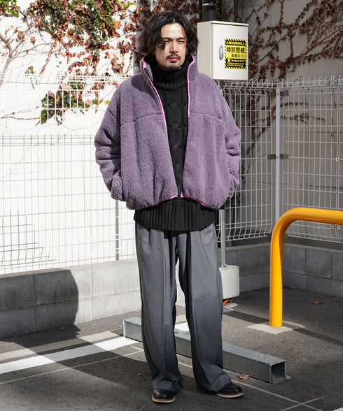 H175 / 着用サイズ:M パープル 着用トップス:217162 着用ボトムス:218717