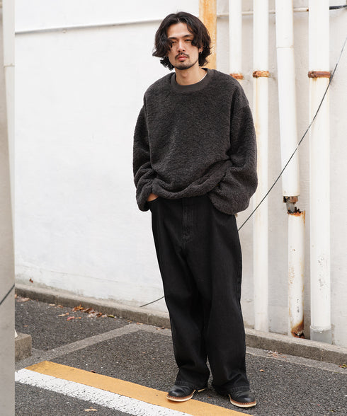 H175 / 着用サイズ:L チャコールグレー 着用ボトムス:218711