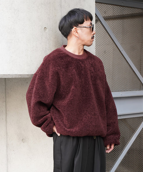 H163 / 着用サイズ:L マルーン 着用ボトムス:218717